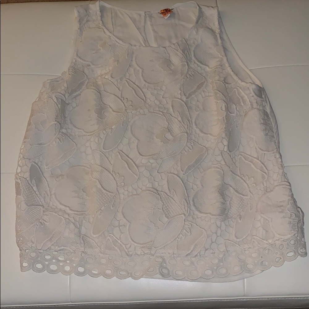 EUC Merona Lace Shift Tank Top
